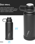 The Boulder - 32 oz Bottle with Screw Top & Strainer