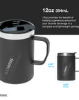 The Transit - 12 oz Mug with Sliding Lid