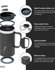 The Transit - 16 oz Mug with Sliding Lid